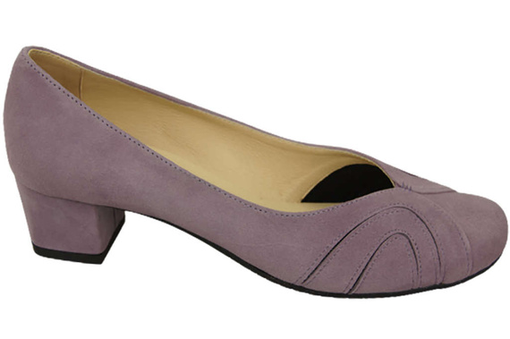 Damenschuhe Pumps aus natürlichem Wildleder Lila 786 Z ElitaBut