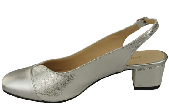 Damenschuhe Sandalen Naturleder 165 Silber ElitaBut