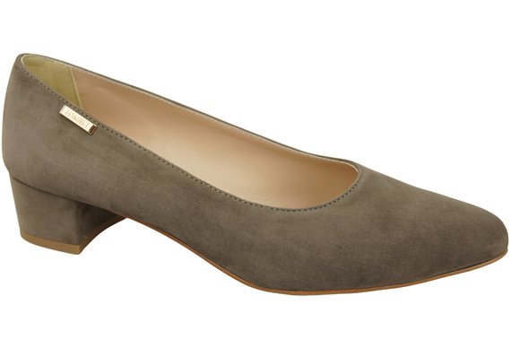 Bequeme Damen-Schuhe Hellbraun aus echtem Veloursleder 220 Z ElitaBut