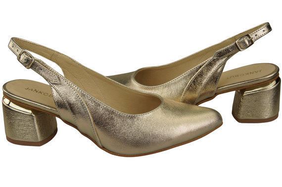 Damenschuhe Sandalen Gold Naturleder 196 ElitaBut