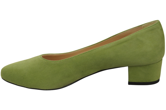 Bequeme Damen-Schuhe Pistazien aus echtem Veloursleder 220 Z ElitaBut