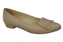 Damenschuhe Ballerina Cappuccino, Naturleder 988 ElitaBut