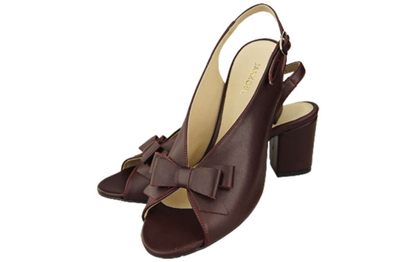 Damenschuhe Sandalen Burgunderrotes Naturnarbenleder 148 L ElitaBut