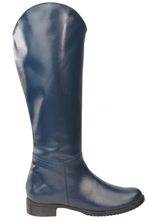 Schuhe Damenstiefel Stiefel, Naturleder 124 Marineblau ElitaBut