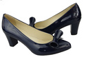 Damenschuhe Pumps Naturleder Marineblau Lack 975 ElitaBut