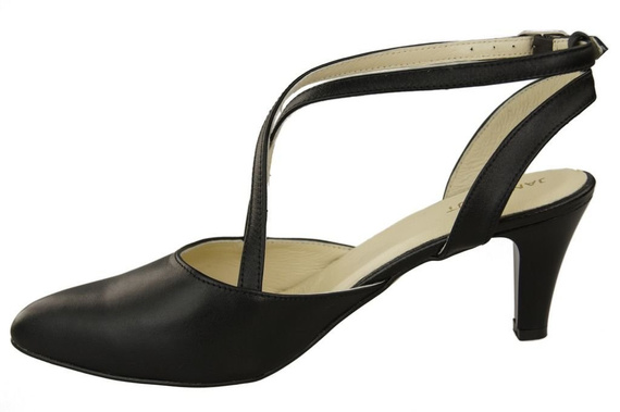 Damenschuhe Sandalen Schwarz Naturleder 129 ElitaBut