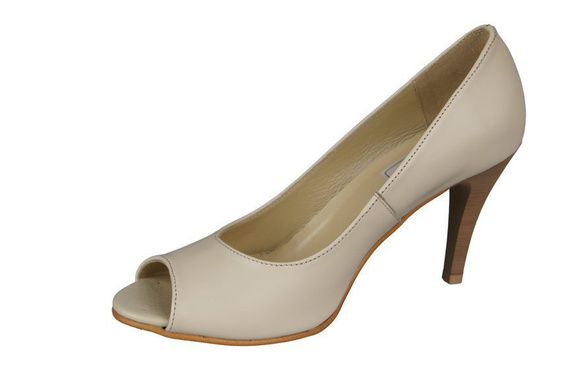 Damenschuhe Pumps, Naturleder, Beige 774 ElitaBut
