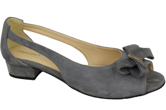 Schuhe Damensandalen Graues natürliches Wildleder 994 Kombination aus Stil und Komfort ElitaBut