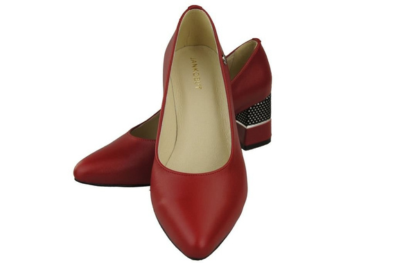 Damenschuhe Rote Pumps, Naturleder 142 ElitaBut