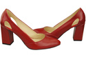 Damenschuhe Rote Pumps, Naturleder 184 ElitaBut
