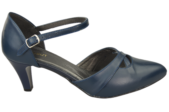 Damenschuhe Sandalen Marineblau Naturleder 151 ElitaBut
