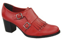 Damenschuhe, Naturleder, Rot 985 ElitaBut
