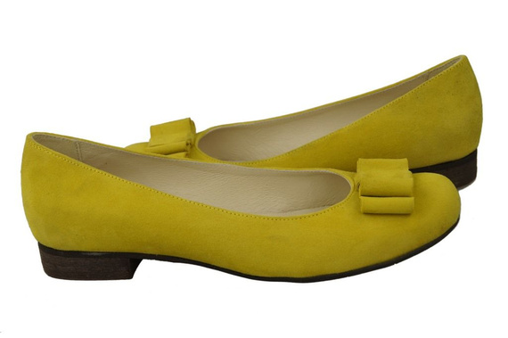 Damenschuhe Ballerinas Lemon, Naturleder, Wildleder 126 ElitaBut