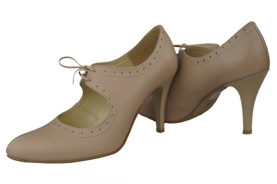 Damenschuhe Pumps Naturleder Cappuccino Lico 553 ElitaBut