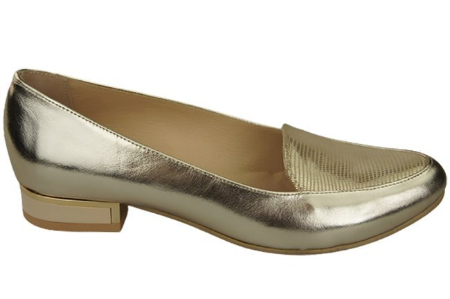 Damen Ballerinas Lords, Naturleder, Gold 908 ElitaBut