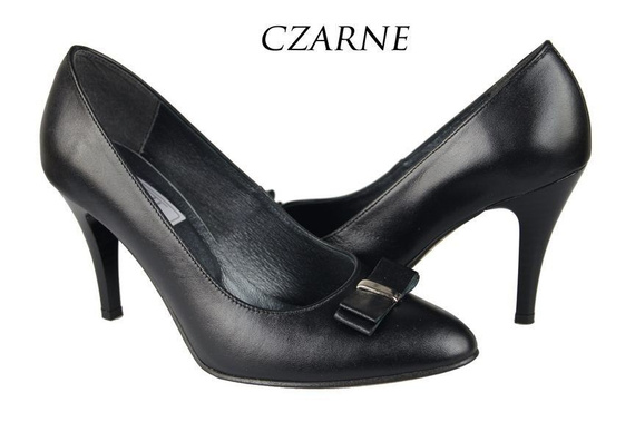 Damenschuhe Pumps, Naturleder, Schwarz 788 ElitaBut