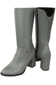 Footwear Damen-Halbstiefel, Naturleder, Grau 189 ElitaBut