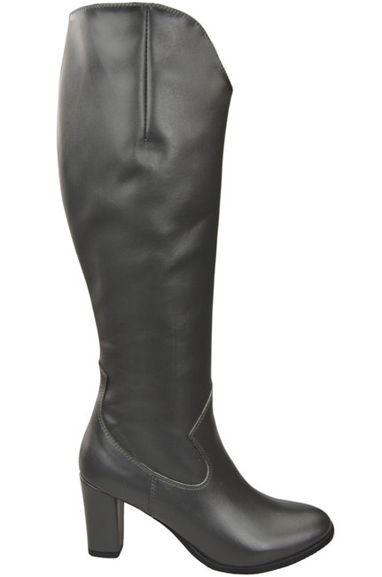 Stilvolle Damen Graphit Stiletto Stiefel Naturleder 211 ElitaBut