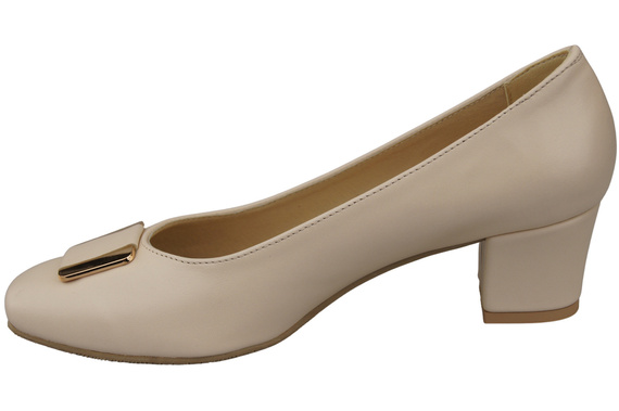 Damenschuhe Pumps Naturleder 187 Beige ElitaBut