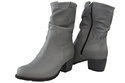 Schuhe Damen-Stiefeletten, Naturleder, Grau 792 ElitaBut
