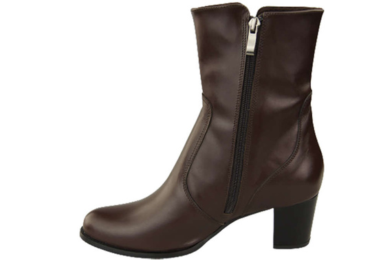 Damenschuhe Damenstiefel Warmes Naturleder Chocolate 882 Z ElitaBut