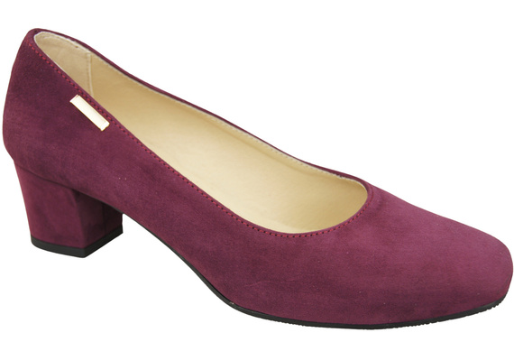 Bequeme Frauen Schuhe Burgund Wildleder 172 Z ElitaBut