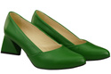 Damen Pumps Grün Echtleder Spitz Zehen Absatz ElitaBut 221