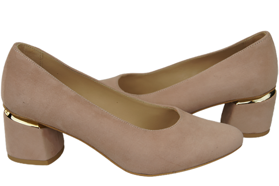 Damenschuhe Pumps Rosa Natürliches Wildleder 143 Von ElitaBut