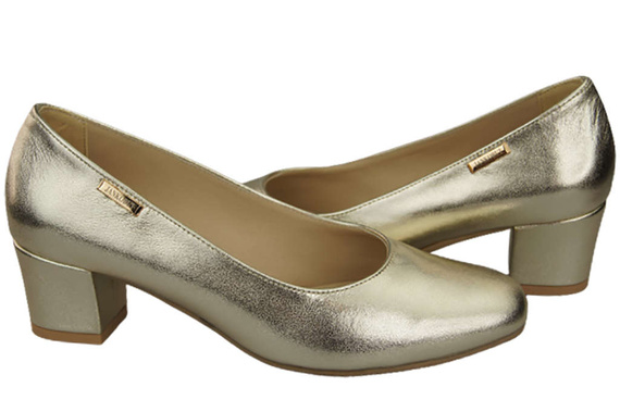 Damenschuhe Pumps Naturleder 172 Gold ElitaBut