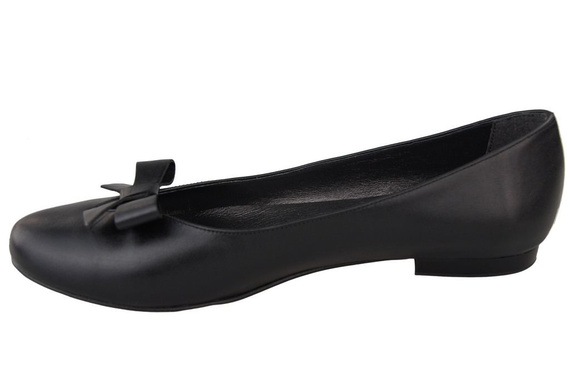 Damen Ballerinas Schwarz, Naturleder 998 ElitaBut