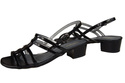 Damenschuhe Sandalen mit flachem Absatz Schwarz 622 ElitaBut