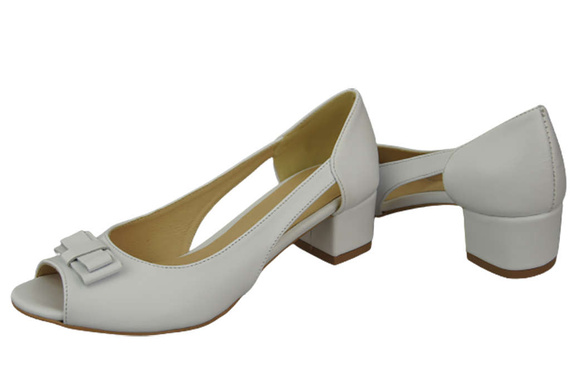 Damenschuhe Sandalen Weiß Naturleder 145 ElitaBut