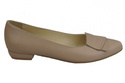 Damenschuhe Ballerina Cappuccino, Naturleder 988 ElitaBut