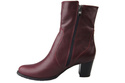 Damenschuhe Damenstiefel, warm, Naturleder, Burgunderrot 882 von ElitaBut