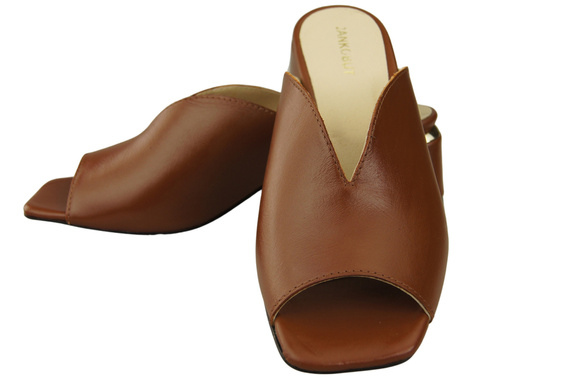 Damen Schuhe Absätze Flip Flops Braun Naturleder 210 ElitaBut