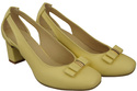 Schuhe Damen Banana Pumps aus Naturleder mit dekorativem Absatz 199 ElitaBut