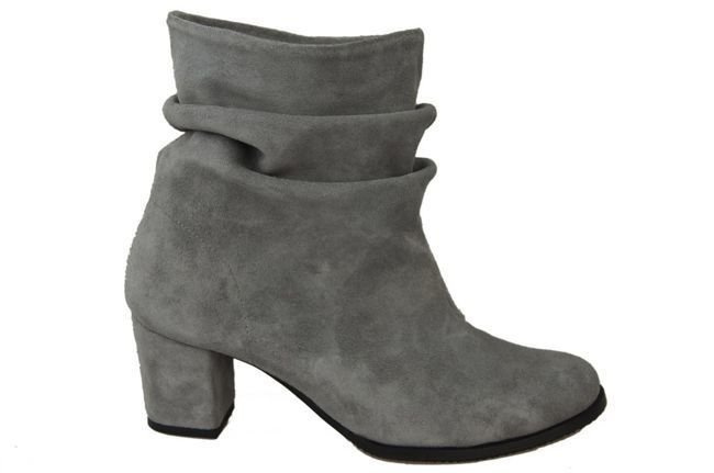 Damenschuhe Stiefeletten, Naturleder, Grau 986 ElitaBut