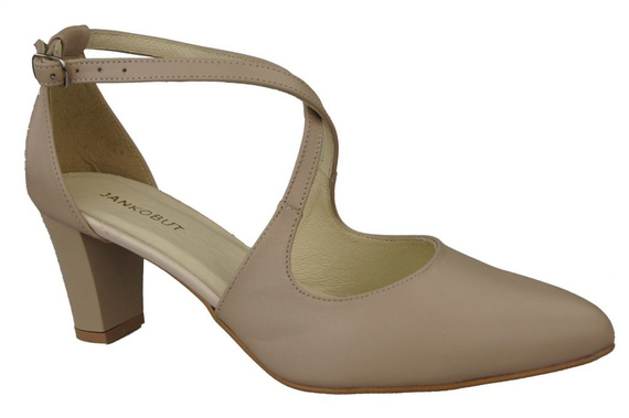 Damenschuhe Sandalen Niedriger Absatz Cappuccino Grain, Naturleder102 ElitaBut