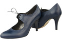 Damenschuhe Pumps Naturleder Marineblau 553 ElitaBut