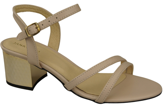 Cappuccino Damenschuhe Helles Naturleder 197 Sandalen, die den Fuß sinnlich enthüllen ElitaBut