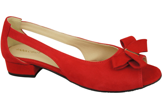 Schuhe Damensandalen Rotes natürliches Wildleder 994 Kombination aus Stil und Komfort ElitaBut