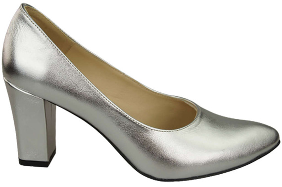 Damenschuhe Silber Pumps Naturleder 170 ElitaBut
