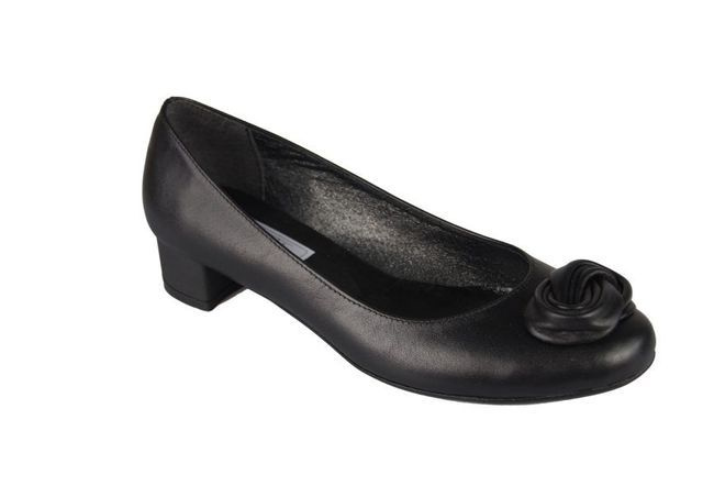 Damenschuhe Pumps, Naturleder, Schwarz 704 ElitaBut