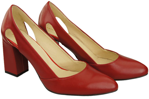 Damenschuhe Rote Pumps, Naturleder 184 ElitaBut