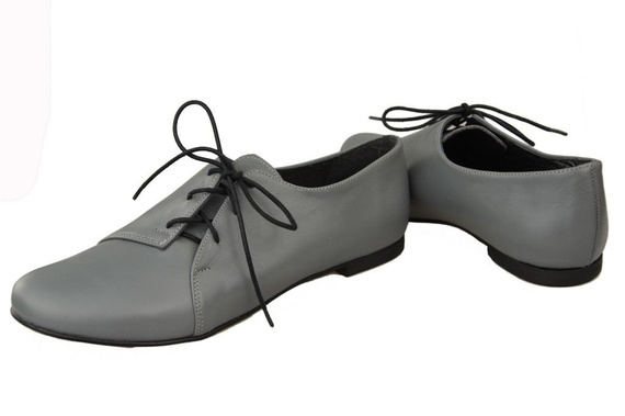 Damen Ballerinas Grau, Naturleder 110 ElitaBut