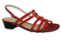 Damenschuhe Sandalen mit flachem Absatz Rot 622 ElitaBut