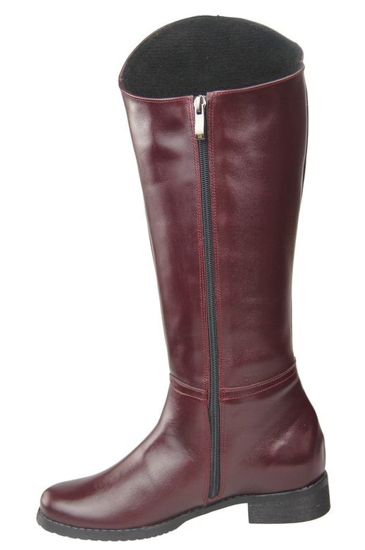 Schuhe Damenstiefel Stiefel, Naturleder 124 Bordo ElitaBut