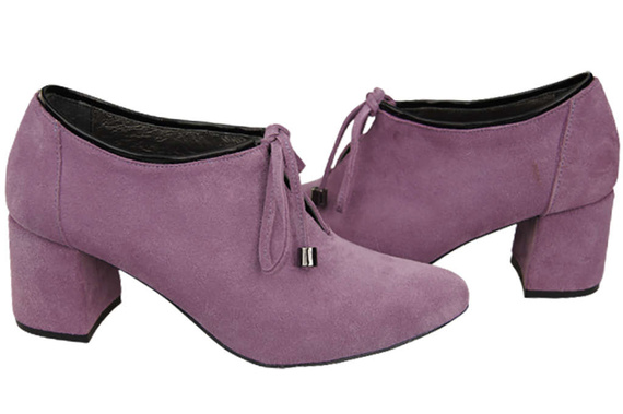 Damenschuhe Lila Schuhe, Naturveloursleder 183 ElitaBut