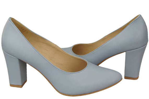Damenschuhe Pumps Hellblau Naturleder 170 ElitaBut