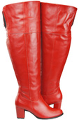 Footwear Overknee-Stiefel für Damen, Naturleder 190 Red ElitaBut
